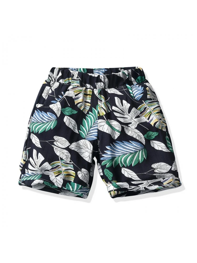 Flower Contrast Color Leisure Boy Clothing Sets 4 Flower Contrast Color Leisure Boy Clothing Sets - Image 4