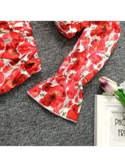 Flower High Rise Wide Leg Girl Clothing Sets -Kids Clothing Shop P 20240608115618296 563