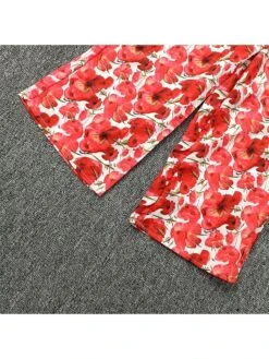 Flower High Rise Wide Leg Girl Clothing Sets -Kids Clothing Shop P 20240608115619052 639