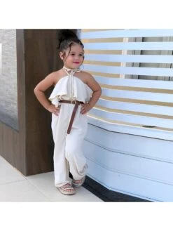 Ruffle High Rise Wide Leg Girl Clothing Sets -Kids Clothing Shop P 20240608122022382 624