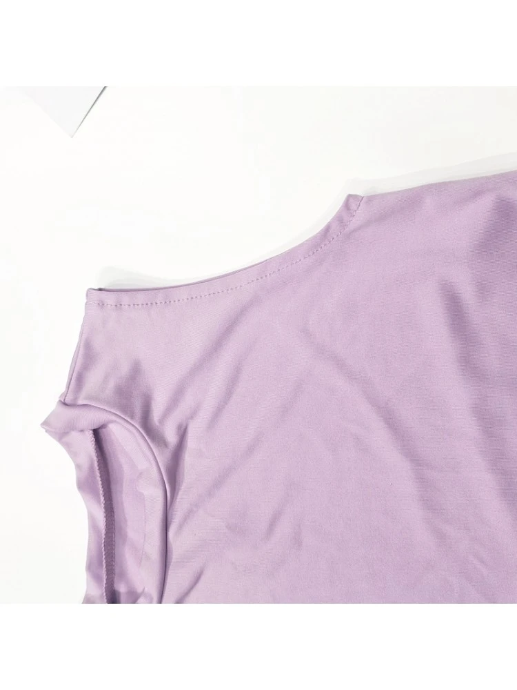 Solid Color Crewneck Bodycon Girl Clothing Sets 5 Solid Color Crewneck Bodycon Girl Clothing Sets - Image 5