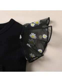 Solid Color Crewneck Cotton Girl Dresses -Kids Clothing Shop P 20240608124005061 950