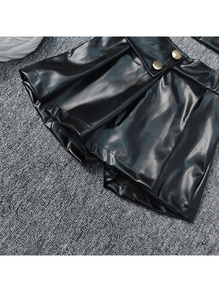 Solid Color PU A-line Girl Clothing Sets 9 Solid Color PU A-line Girl Clothing Sets - Image 9