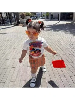 Plaid Crewneck Fitted Girl Clothing Sets -Kids Clothing Shop P 20240611105228444 860