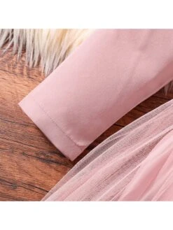 Patchwork Solid Color Single Breasted Girl Dresses -Kids Clothing Shop P 20240611105609095 452