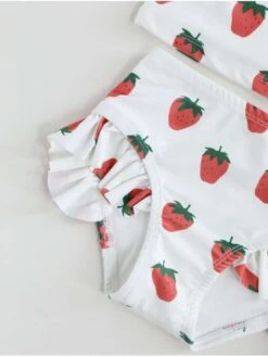 Stringy Selvedge Boat Neck Fitted Swimsuits -Kids Clothing Shop P 20240611113207757 847