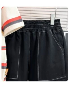 Striped Crewneck Loose Boy Clothing Sets -Kids Clothing Shop P 20240611113210737 474