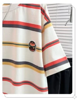 Striped Crewneck Loose Boy Clothing Sets -Kids Clothing Shop P 20240611113212279 735