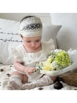 Lacework Crewneck Sleeveless Rompers -Kids Clothing Shop P 20240611115204846 971