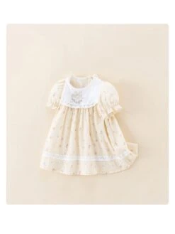 Flower Lacework Crewneck Rompers -Kids Clothing Shop P 20240611142420248 603