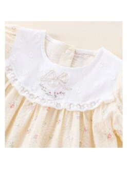 Flower Lacework Crewneck Rompers -Kids Clothing Shop P 20240611142420717 908