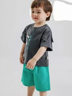 Animal Figure Crewneck Cotton Boy Clothing Sets -Kids Clothing Shop P 20240611152820251 332