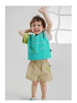 Colorblock Crewneck Loose Boy Clothing Sets -Kids Clothing Shop P 20240611154018668 233