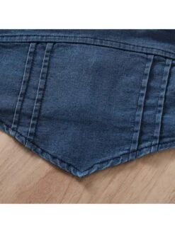 Split Hem Tie-wrap Spaghetti Straps Denim Girl Clothing Sets -Kids Clothing Shop P 20240612102823428 708