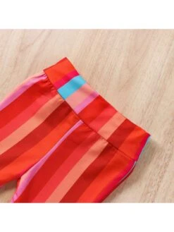 Flared Colorblock Flower Leisure Girl Clothing Sets -Kids Clothing Shop P 20240612103254323 175