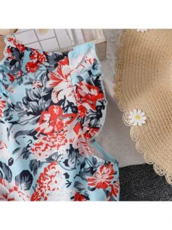 Flower Stand Collar Princess Girl Dresses -Kids Clothing Shop P 20240612104820626 776