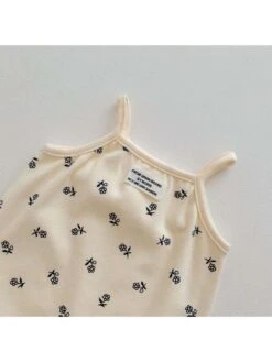 Flower Striped Cotton Rompers -Kids Clothing Shop P 20240612120024409 258