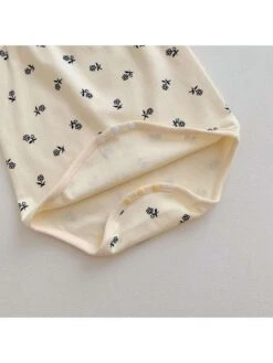 Flower Striped Cotton Rompers -Kids Clothing Shop P 20240612120025625 874