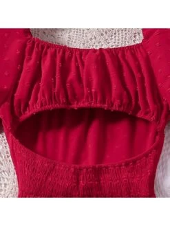 Solid Color Short Sleeve Princess Girl Dresses -Kids Clothing Shop P 20240612144811344 347