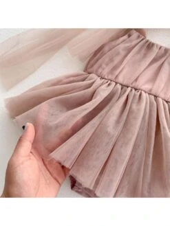 Lace Up Spaghetti Straps Cotton Rompers -Kids Clothing Shop P 20240613095612466 125