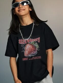 Letter Crewneck Cotton Family Sets