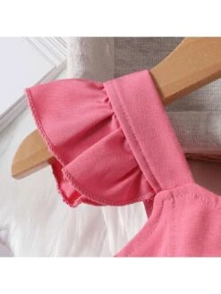 Stringy Selvedge Pleated Spaghetti Straps Girl Clothing Sets -Kids Clothing Shop P 20240613110028952 198