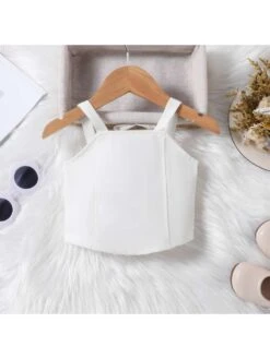 Pleated Spaghetti Straps A-line Girl Clothing Sets -Kids Clothing Shop P 20240613110406321 330