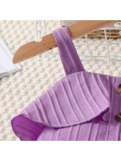 Pure Color Ruffle Cropped Girl Clothing Sets -Kids Clothing Shop P 20240613111205361 870