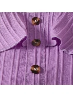 Pure Color Ruffle Cropped Girl Clothing Sets -Kids Clothing Shop P 20240613111206120 952