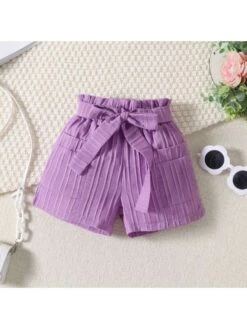 Pure Color Ruffle Cropped Girl Clothing Sets -Kids Clothing Shop P 20240613111206784 254