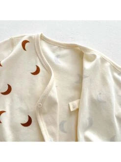 Crewneck Cotton Single Breasted Rompers -Kids Clothing Shop P 20240613113619966 566