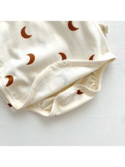 Crewneck Cotton Single Breasted Rompers -Kids Clothing Shop P 20240613113622528 898