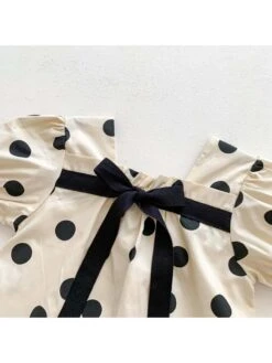 Square Neck Cotton Buckle Rompers -Kids Clothing Shop P 20240613114814333 683