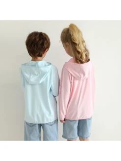 Solid Color Hooded Loose Boy Coat -Kids Clothing Shop P 20240613171623767 780