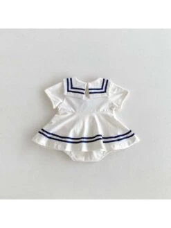 Bow Striped Butterfly Button Rompers -Kids Clothing Shop P 20240614092002737 154