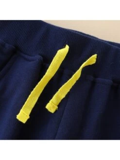 Contrast Color Cotton Mid-rise Boy Pants -Kids Clothing Shop P 20240614102816079 937