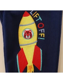 Contrast Color Cotton Mid-rise Boy Pants -Kids Clothing Shop P 20240614102816622 271