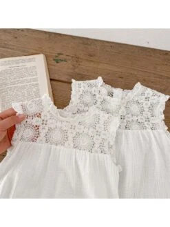 Lacework See Through Cotton Rompers -Kids Clothing Shop P 20240614112816169 204