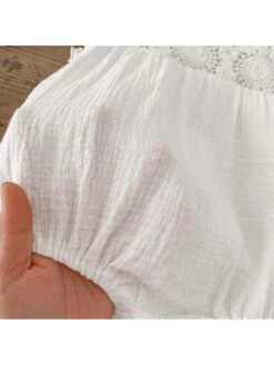Lacework See Through Cotton Rompers -Kids Clothing Shop P 20240614112816694 350