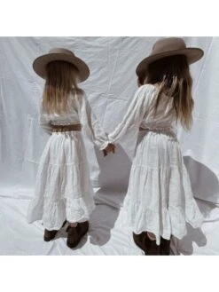 Solid Color Ruffle Boat Neck A-line Girl Clothing Sets 9 Solid Color Ruffle Boat Neck A-line Girl Clothing Sets -Kids Clothing Shop P 20240614115604506 910