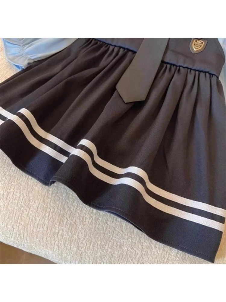 Spaghetti Straps Long Sleeve Single Breasted Girl Dresses 7 Spaghetti Straps Long Sleeve Single Breasted Girl Dresses - Image 7