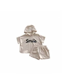 Hooded Short Sleeve Cotton Sets -Kids Clothing Shop P 20240614135212237 539