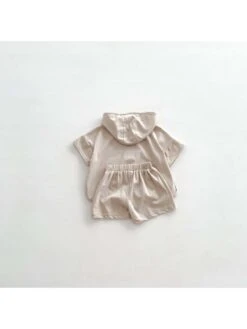 Hooded Short Sleeve Cotton Sets -Kids Clothing Shop P 20240614135215606 679