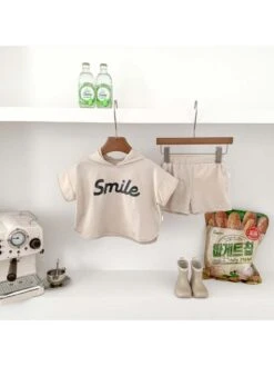 Hooded Short Sleeve Cotton Sets -Kids Clothing Shop P 20240614135216536 769