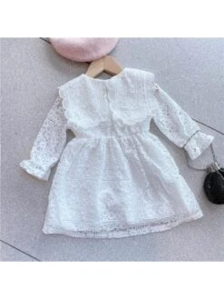 Flower Crewneck Lace Girl Dresses -Kids Clothing Shop P 20240614141614394 691