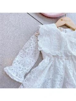 Flower Crewneck Lace Girl Dresses -Kids Clothing Shop P 20240614141615579 137
