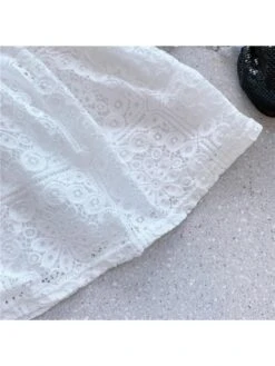 Flower Crewneck Lace Girl Dresses -Kids Clothing Shop P 20240614141616829 832