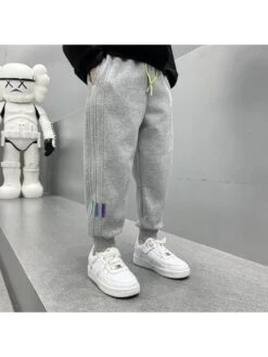 Tie-wrap Mid-rise Loose Boy Pants