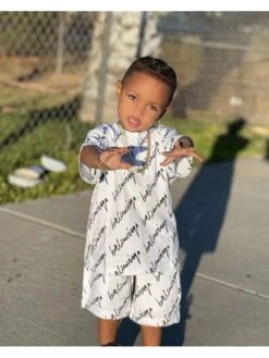 Letter Crewneck Loose Boy Clothing Sets -Kids Clothing Shop P 20240617102831191 851