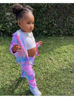 Tie Dye Hooded Loose Girl Clothing Sets -Kids Clothing Shop P 20240617105616087 724